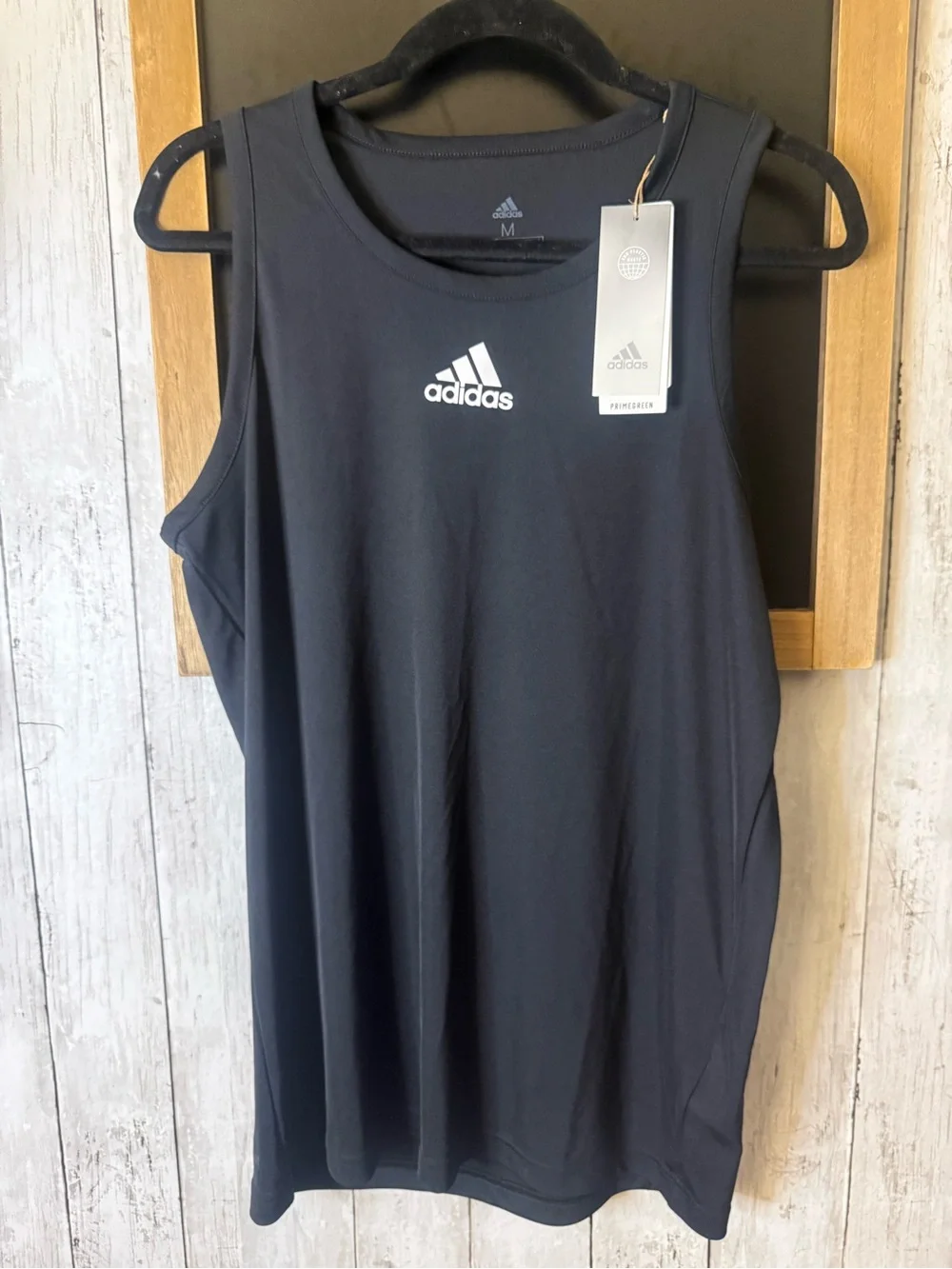 Mens Adidas 3G Tank Size Medium, New, Black White Basketball DX6730